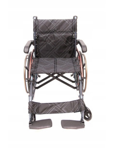 Wózek inwalidzki aluminiowy składany, lekki 12kg Whellie Light 46cm 2