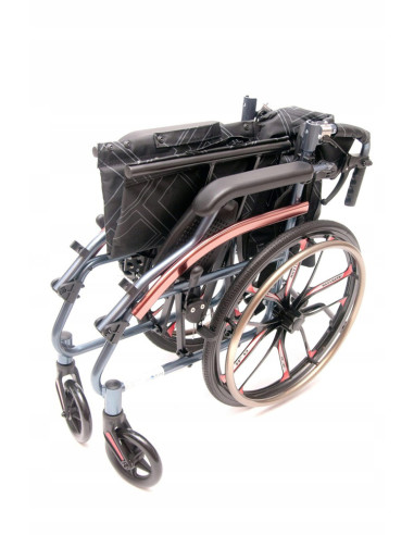 Wózek inwalidzki aluminiowy składany, lekki 12kg Whellie Light 46cm