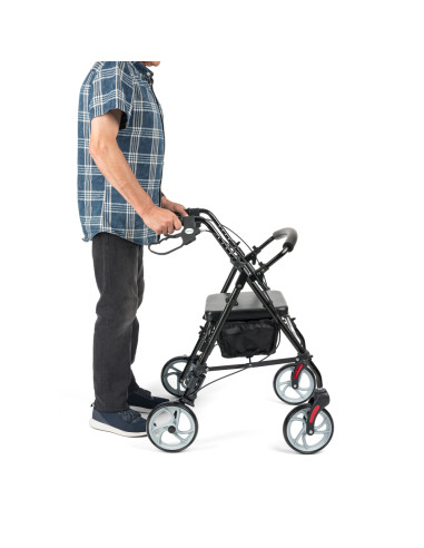Podpórka czterokołowa aluminiowa składana, chodzik rehabilitacyjny Timago CARBON