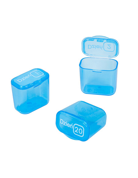 Miesięczny organizer na leki - kasetka na tabletki na 31 dni