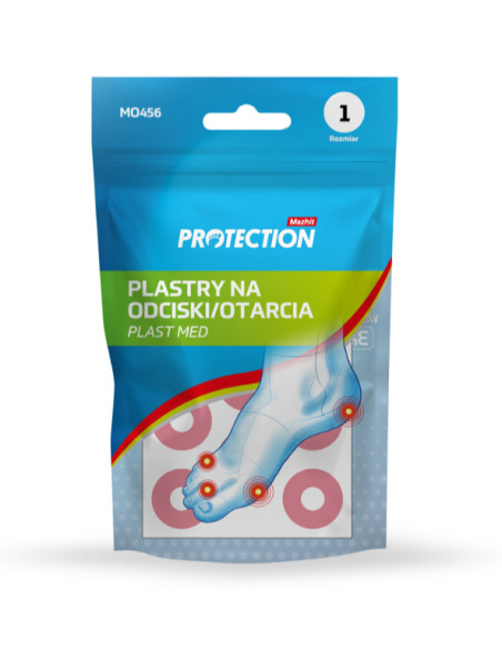 Piankowe samoprzylepne plastry na odciski Plast Med - okrągłe