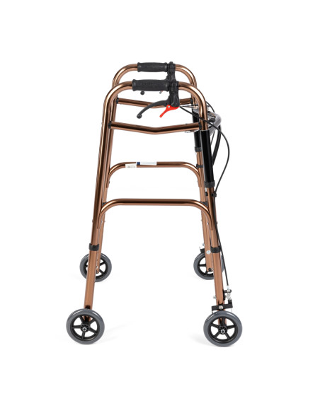 Balkonik wielofunkcyjny z hamulcami, składany 4-kołowy lub 2-kołowy Timago JMC-C 3223 miedziany