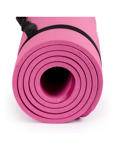 Mata rehabilitacyjna NBR do ćwiczeń joga i pilates antypoślizgowa Balanssen różowa