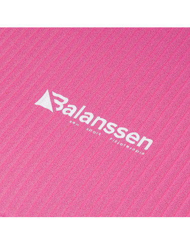 Mata rehabilitacyjna NBR do ćwiczeń joga i pilates antypoślizgowa Balanssen różowa