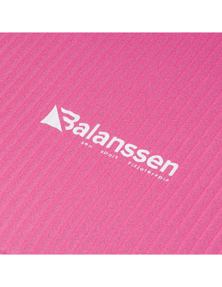 Mata rehabilitacyjna NBR do ćwiczeń joga i pilates antypoślizgowa Balanssen różowa