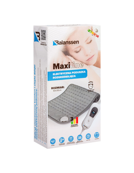 Elektryczna poduszka rozgrzewająca, mata grzewcza Balanssen MaxiLine 30x60cm