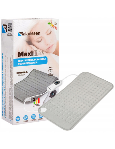 Elektryczna poduszka rozgrzewająca, mata grzewcza Balanssen MaxiLine 30x60cm