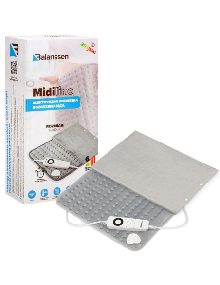 Elektryczna poduszka rozgrzewająca z poszewką, mata grzewcza Balanssen MidiLine 30x40cm