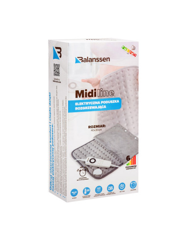 Elektryczna poduszka rozgrzewająca z poszewką, mata grzewcza Balanssen MidiLine 30x40cm