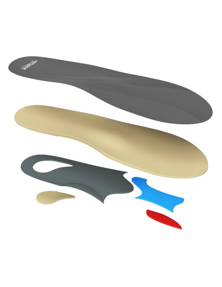 Wkładki ortopedyczne dynamiczne na płaskostopie poprzeczne, haluksy, metatarsalgię do obuwia wąskiego FootWave SLIM