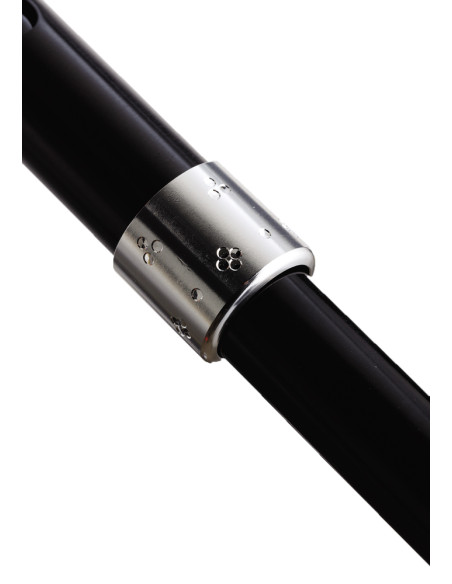 Laska inwalidzka aluminiowa z czwórnogiem, lampką led i zawieszką Aston Twist Zen