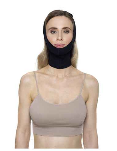 Opaska na głowę, twarz po zabiegu liftingu i liposukcji Sigvaris Aesthetic Medical Care FACE GARMENT