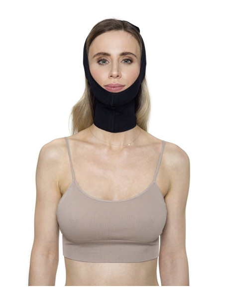 Opaska na głowę, twarz po zabiegu liftingu i liposukcji Sigvaris Aesthetic Medical Care FACE GARMENT