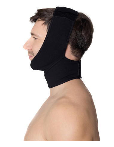 Opaska na głowę, twarz po zabiegu liftingu i liposukcji Sigvaris Aesthetic Medical Care FACE GARMENT