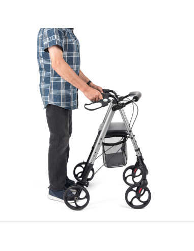 Podpórka aluminiowa 4-kołowa, składany lekki chodzik Timago Alina