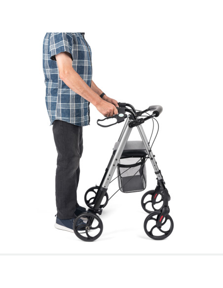 Podpórka aluminiowa 4-kołowa, składany lekki chodzik Timago Alina