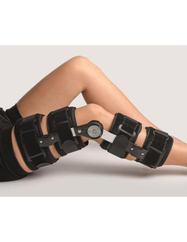 Aparat szynowo-opaskowy - zegarowa pooperacyjna orteza stawu kolanowego Otto Bock Genu Immobil Vario T