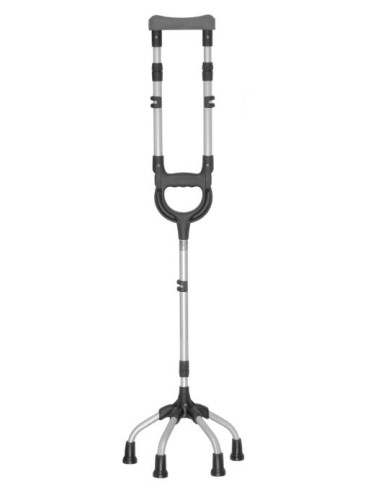 Czwórnóg rehabilitacyjny aluminiowy z podparciem pachowym Mikirad