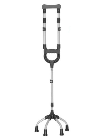 Czwórnóg rehabilitacyjny aluminiowy z podparciem pachowym Mikirad