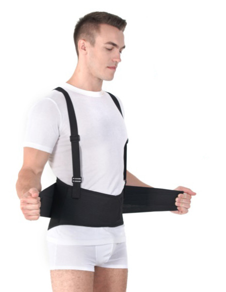 Pas lędźwiowy przemysłowy sztywny z szelkami do podnoszenia ciężkich przedmiotów