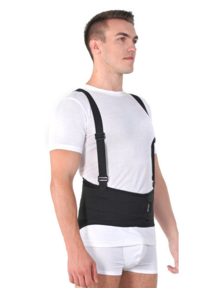 Pas lędźwiowy przemysłowy sztywny z szelkami do podnoszenia ciężkich przedmiotów