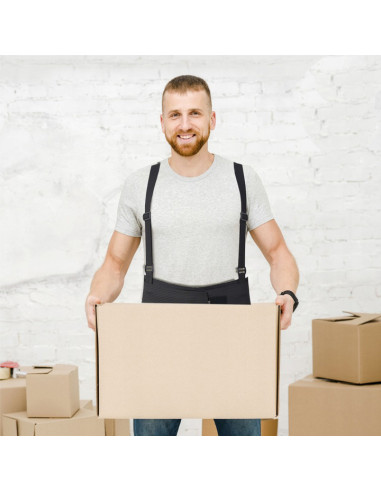 Pas lędźwiowy przemysłowy sztywny z szelkami do podnoszenia ciężkich przedmiotów