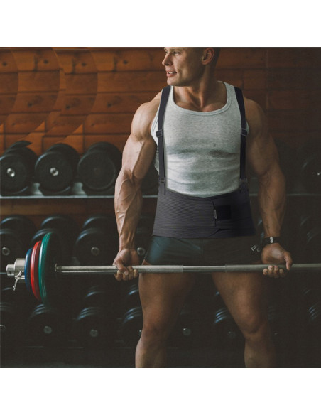 Pas lędźwiowy przemysłowy sztywny z szelkami do podnoszenia ciężkich przedmiotów