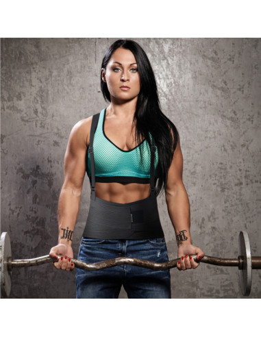 Pas lędźwiowy przemysłowy sztywny z szelkami do podnoszenia ciężkich przedmiotów