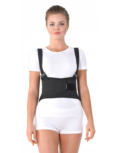 Pas lędźwiowy przemysłowy sztywny z szelkami do podnoszenia ciężkich przedmiotów