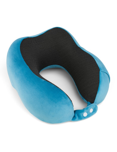 Ortopedyczna odciążająca poduszka podróżna typu rogal Timago TravelTim niebieska