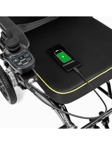 Wózek inwalidzki elektryczny aluminiowy składany Timago FlashTim