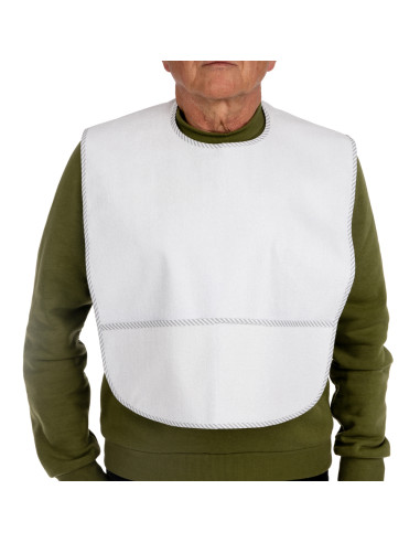 Śliniak z kieszonką dla dorosłych wielorazowy wodoodporny Timago BIB-TIM