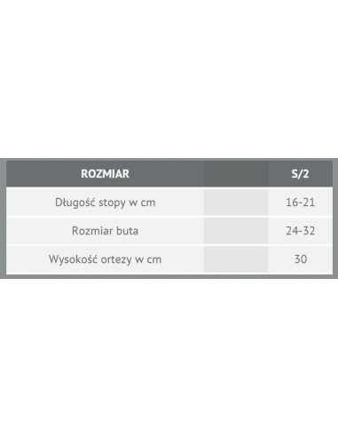 But marszowy dziecięcy - orteza stopowo-goleniowa dla dzieci Orliman OP1191