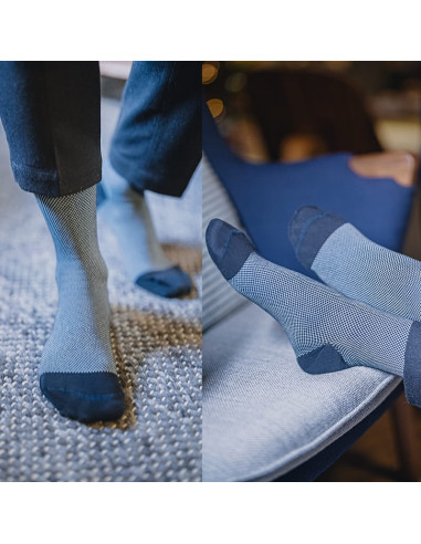 Męskie podkolanówki przeciwżylakowe CCL1 18-21mmHg Veera Color