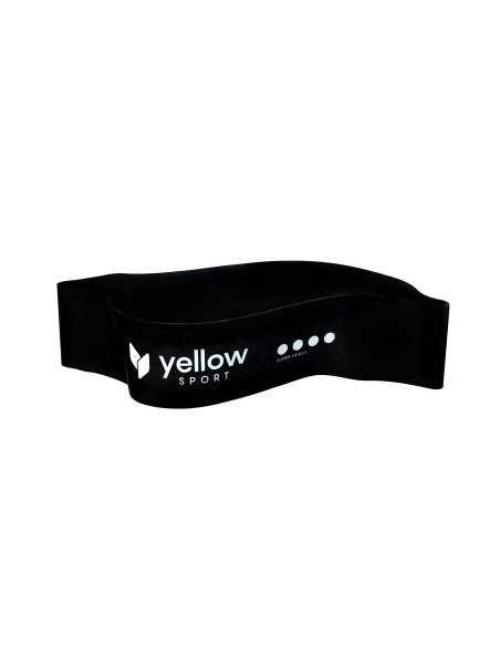 Guma do ćwiczeń yellowLOOP band pętla taśma oporowa czarna opór 15-20kg