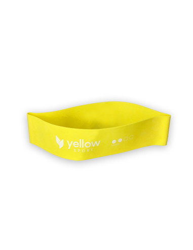 Guma do ćwiczeń yellowLOOP band pętla taśma oporowa żółta opór 5-10kg