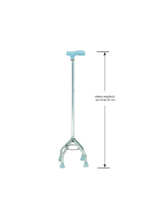 Czwórnóg aluminiowy wysoki, laska inwalidzka regulowana Armedical AR-017W 2