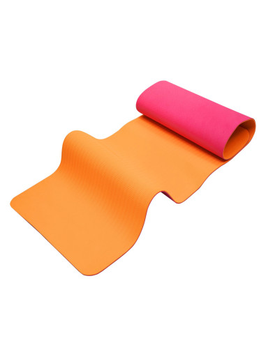 Mata do ćwiczeń rehabilitacyjnych, pilates, joga, antypoślizgowa yellowMAT TPE 183x61cm pomarańczowo-różowa