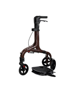 Chodzik trójkołowy aluminiowy rehabilitacyjny z torbą brązowy Reha Fund Genewa Premium 2
