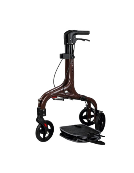 Chodzik trójkołowy aluminiowy rehabilitacyjny z torbą brązowy Reha Fund Genewa Premium
