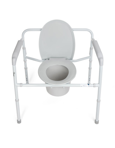 Krzesło toaletowe bariatryczne, przenośna składana toaleta 3w1 Timago Maximus 294kg