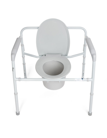 Krzesło toaletowe bariatryczne, przenośna składana toaleta 3w1 Timago Maximus 294kg