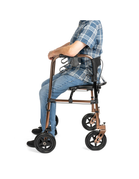 Balkonik czterokołowy z hamulcami i siedziskiem Timago Defender