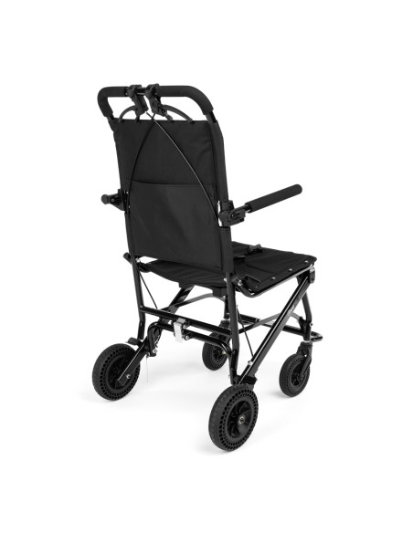 Wózek inwalidzki stalowy z funkcją transportową  i uchwytem do przewożenia Timago Mobil-Tim Plus