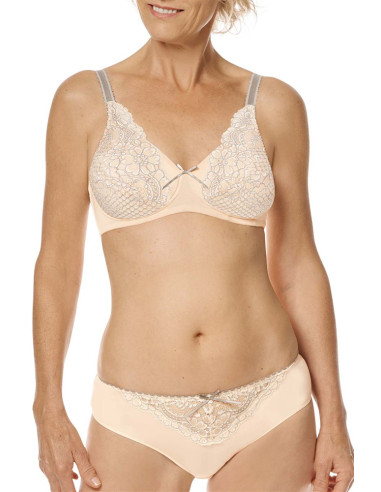 Biustonosz pooperacyjny usztywniany bez fiszbin do protezy piersi Amoena Alina SBP