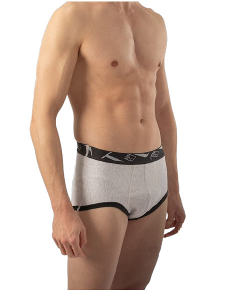 Męskie slipy przepuklinowe podtrzymujące z pelotami HERNIX43C