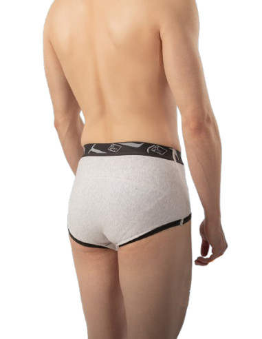 Męskie slipy przepuklinowe podtrzymujące z pelotami HERNIX43C