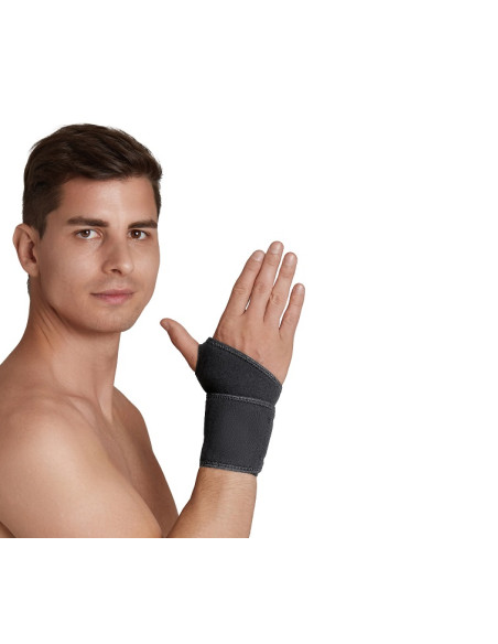 Stabilizator nadgarstka neoprenowy ze wzmocnieniem śródręcza AR-2040 czarny