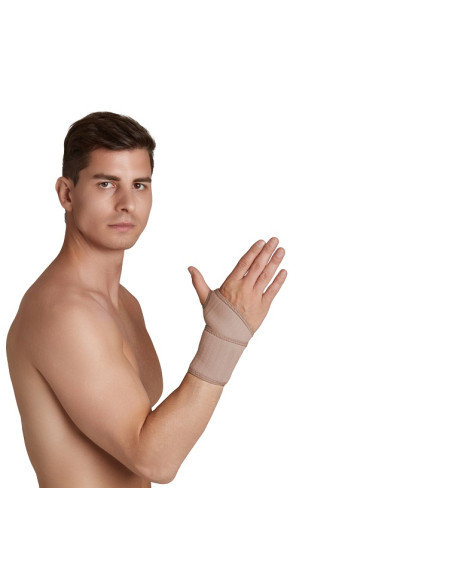 Stabilizator nadgarstka neoprenowy ze wzmocnieniem śródręcza AR-2040 beżowy