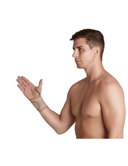 Stabilizator nadgarstka neoprenowy ze wzmocnieniem śródręcza AR-2040 beżowy